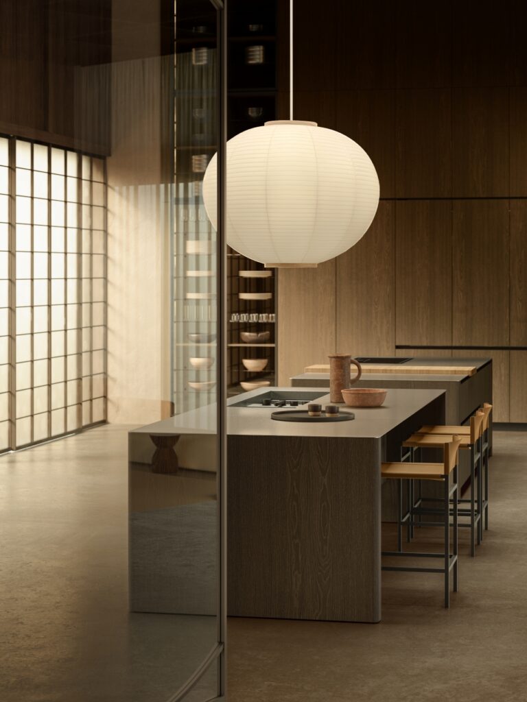 Boffi Küche XPL Insel mit Arbeitsplatte in Niro