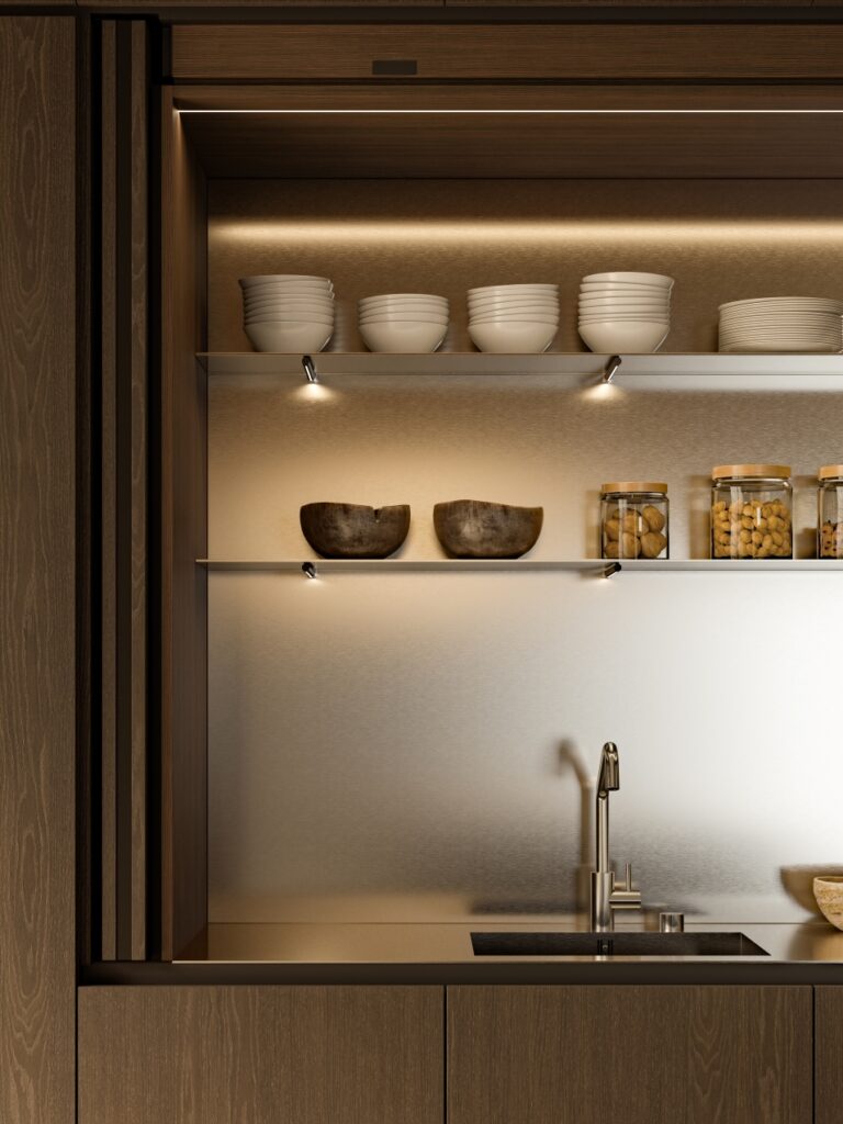 Boffi Küche XPL Hide Pro Nische in Niro